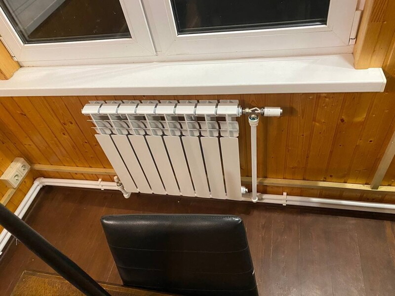 Отопление от газгольдера в Жукове под ключ - алюминиевые радиаторы